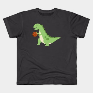 Basketball dinosaur Kids T-Shirt